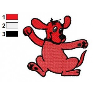Clifford the Big Red Dog 04 Embroidery Design